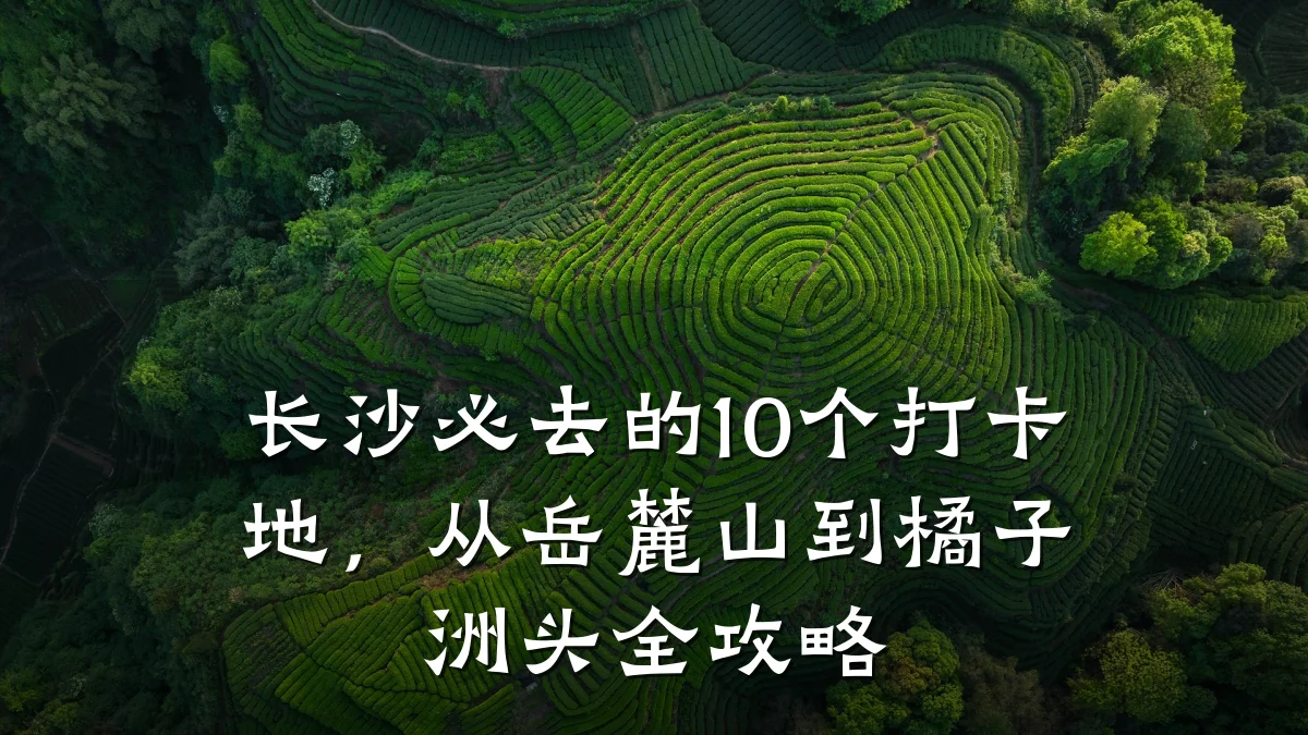长沙必去的10个打卡地,从岳麓山到橘子洲头全攻略