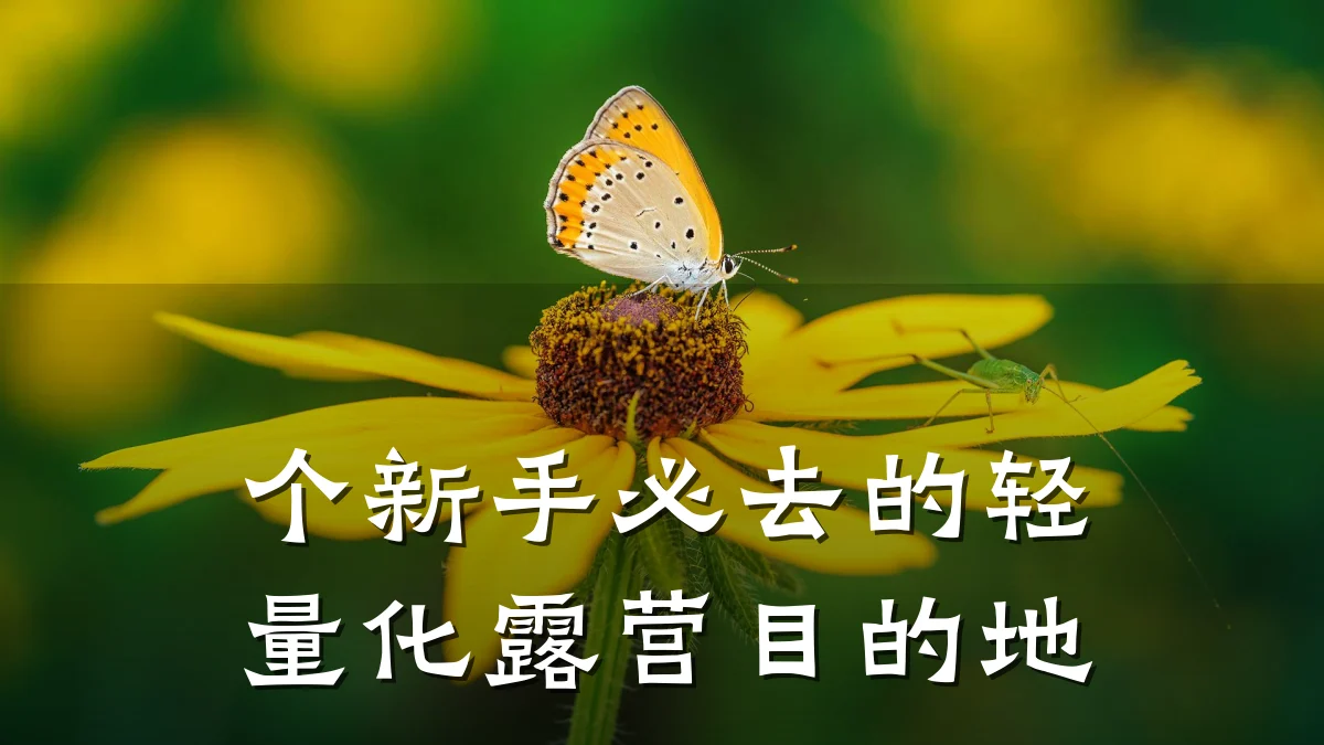 个新手必去的轻量化露营目的地