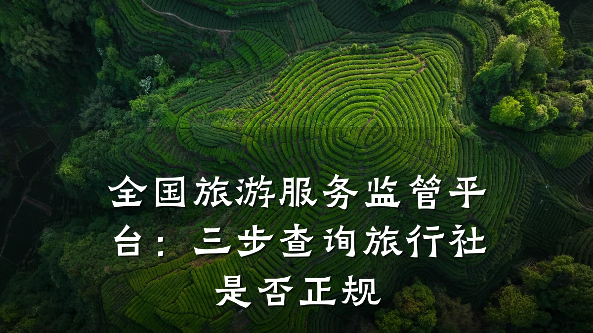 全国旅游服务监管平台:三步查询旅行社是否正规
