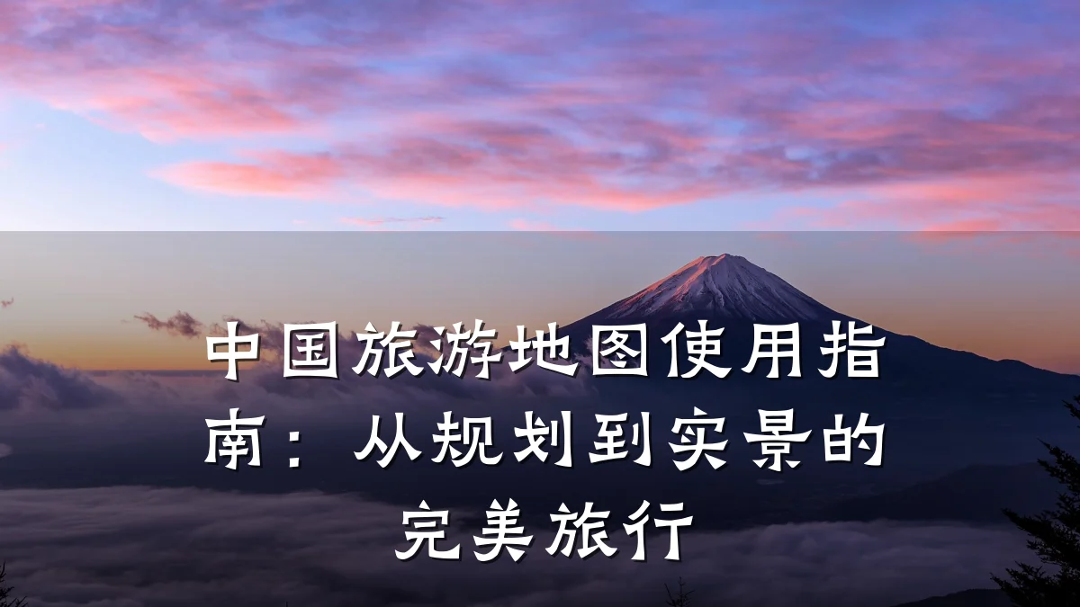 中国旅游地图使用指南:从规划到实景的完美旅行