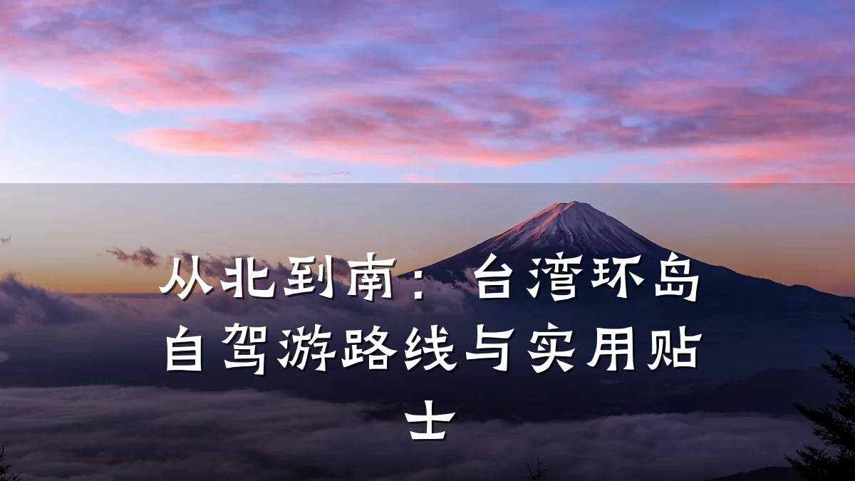 从北到南:台湾环岛自驾游路线与实用贴士