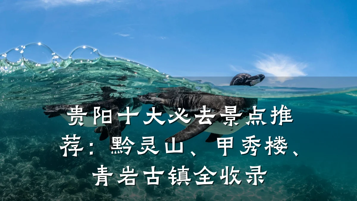 贵阳十大必去景点推荐:黔灵山、甲秀楼、青岩古镇全收录