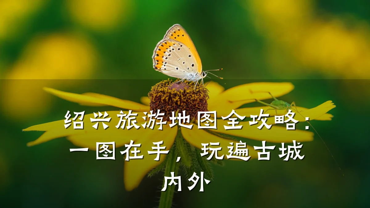 绍兴旅游地图全攻略:一图在手,玩遍古城内外