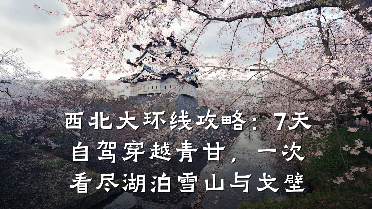 西北大环线攻略:7天自驾穿越青甘,一次看尽湖泊雪山与戈壁