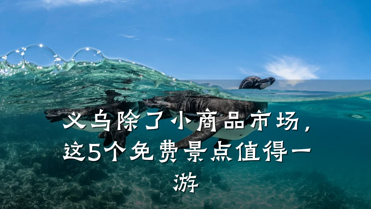 义乌除了小商品市场，这5个免费景点值得一游