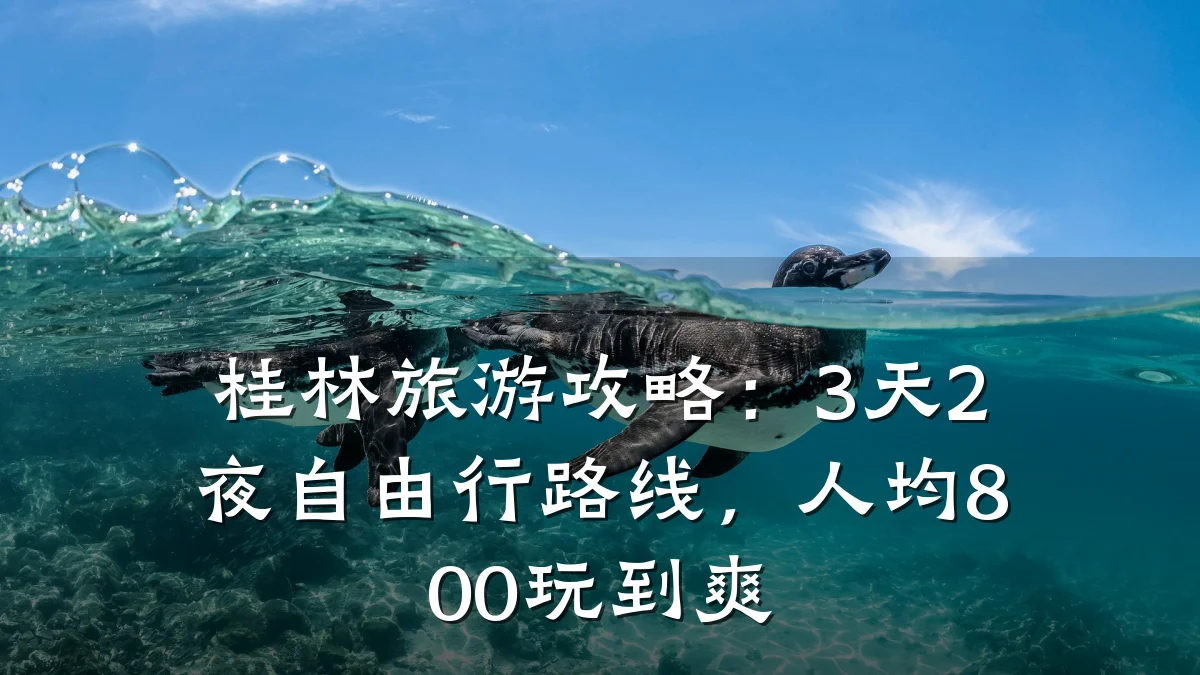 桂林旅游攻略:3天2夜自由行路线,人均800玩到爽