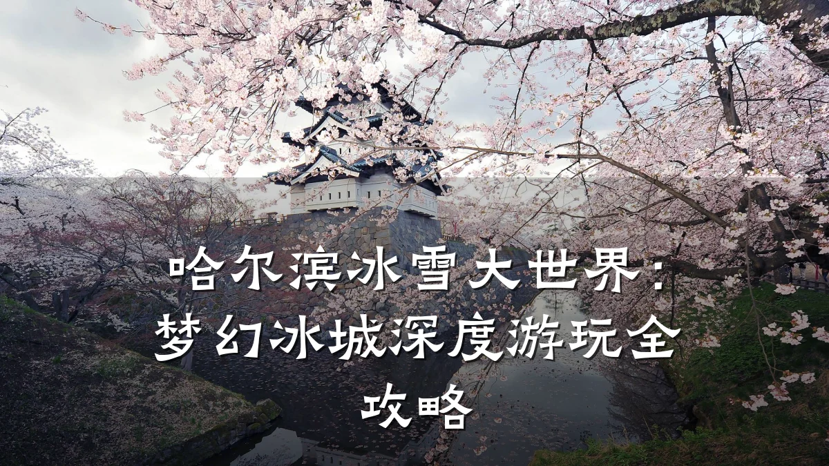 哈尔滨冰雪大世界：梦幻冰城深度游玩全攻略