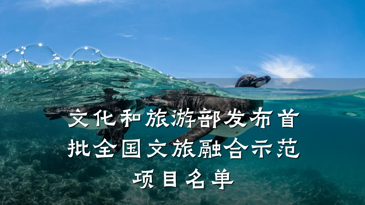 文化和旅游部发布首批全国文旅融合示范项目名单