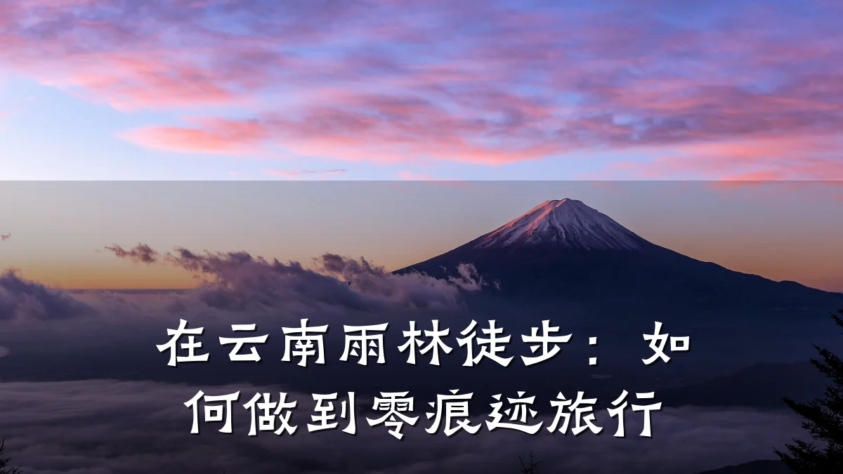 在云南雨林徒步：如何做到零痕迹旅行