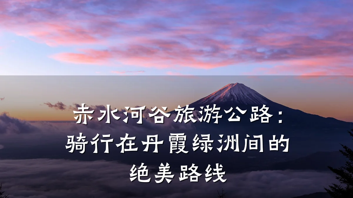 赤水河谷旅游公路:骑行在丹霞绿洲间的绝美路线